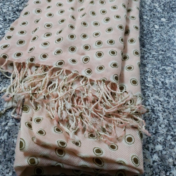 J Crew pink and brown scarf - Picture 3 of 4